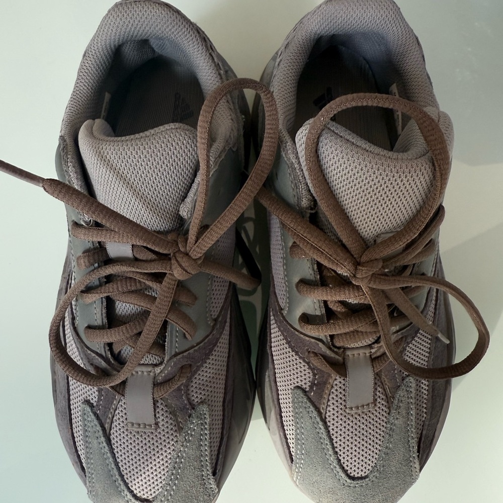 Yeezy Gray and Brown Sneakers - Picture 1 of 6